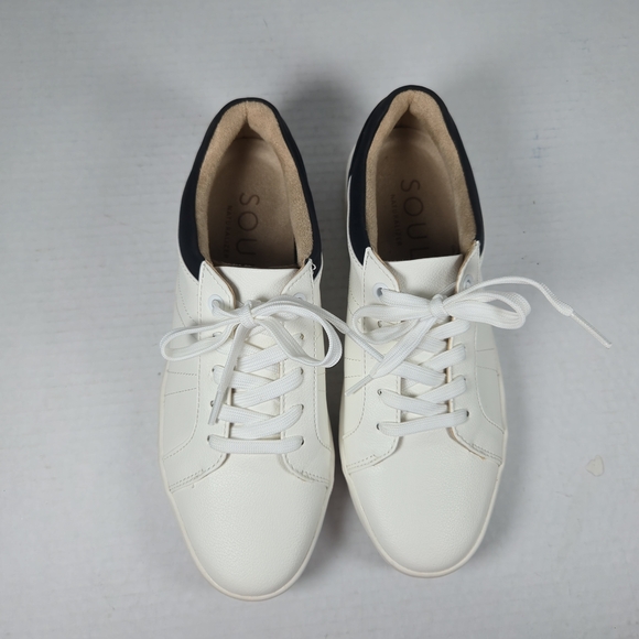SOUL Naturalizer Women's Neela White and Black Oxford Sneakers Size 7 Wide - Picture 4 of 12